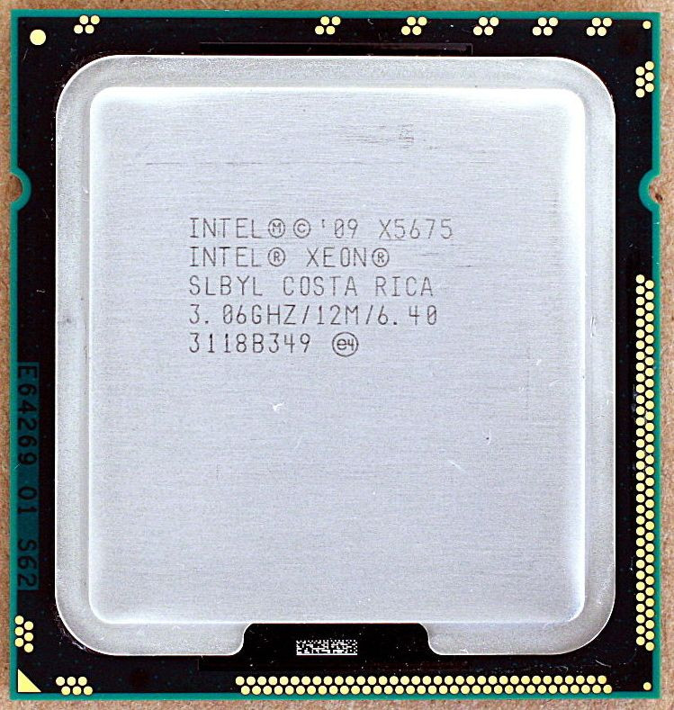MATCHED PAIR Intel Xeon X5675 Hex Core SLBYL 3.06GHz / 12M / 6.40 CPU Processor
