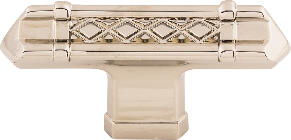 Top Knobs TK204PN Tower Bridge T-Handle 2 5/8" Polished Nickel