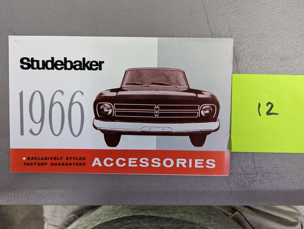 1966 Studebaker Accessory Booklet