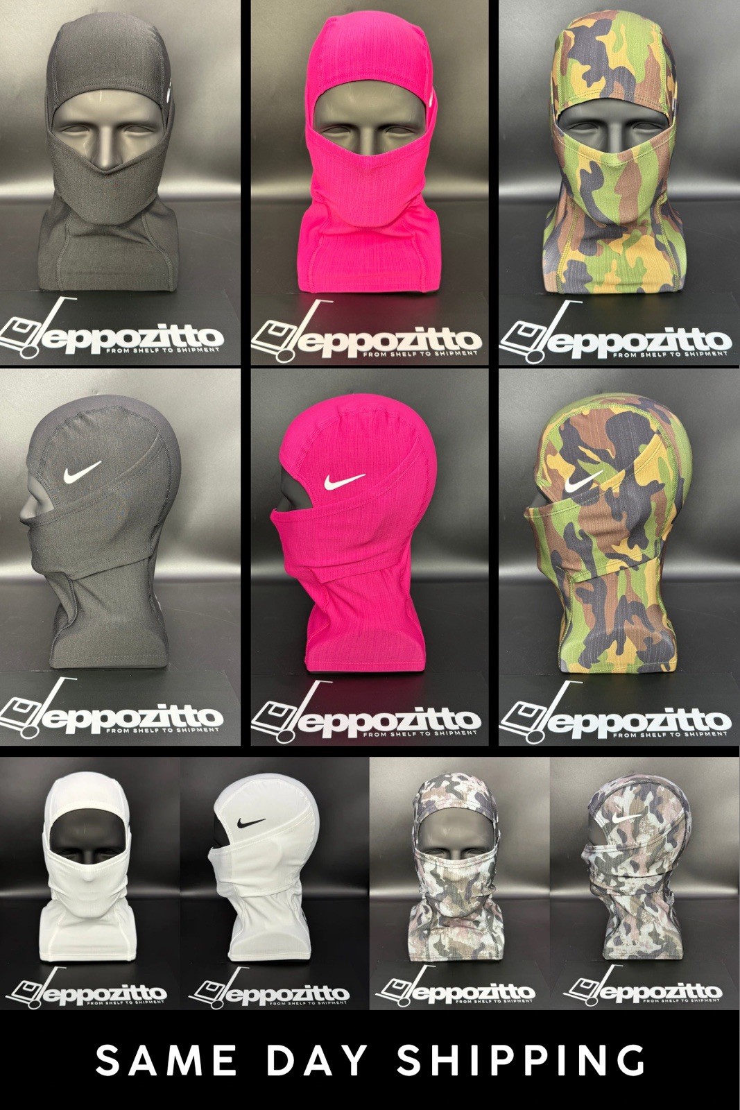 Nike Pro Therma-Fit Hyperwarm Ski Mask Balaclava Hood Football Winter Cold Wear