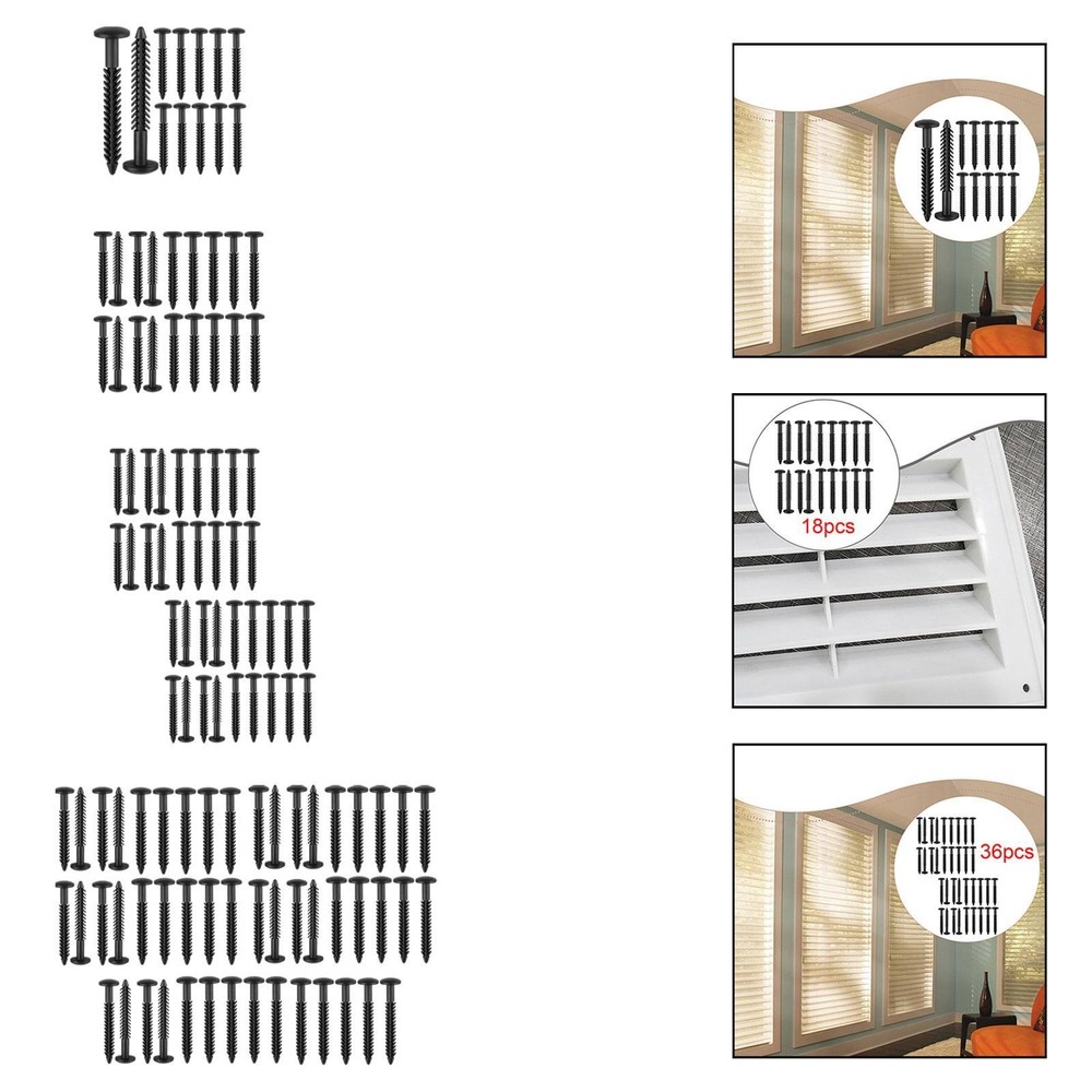 Shutter Fasteners Shutter Hardware Decorative Shutter Screw Anchors