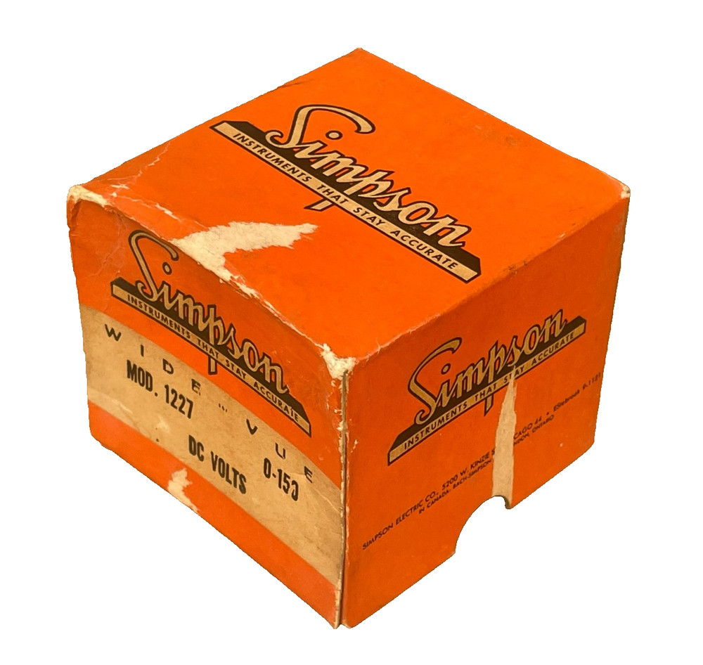 Simpson Instruments 2-1/2" Round Meter 0-150 DC Volts