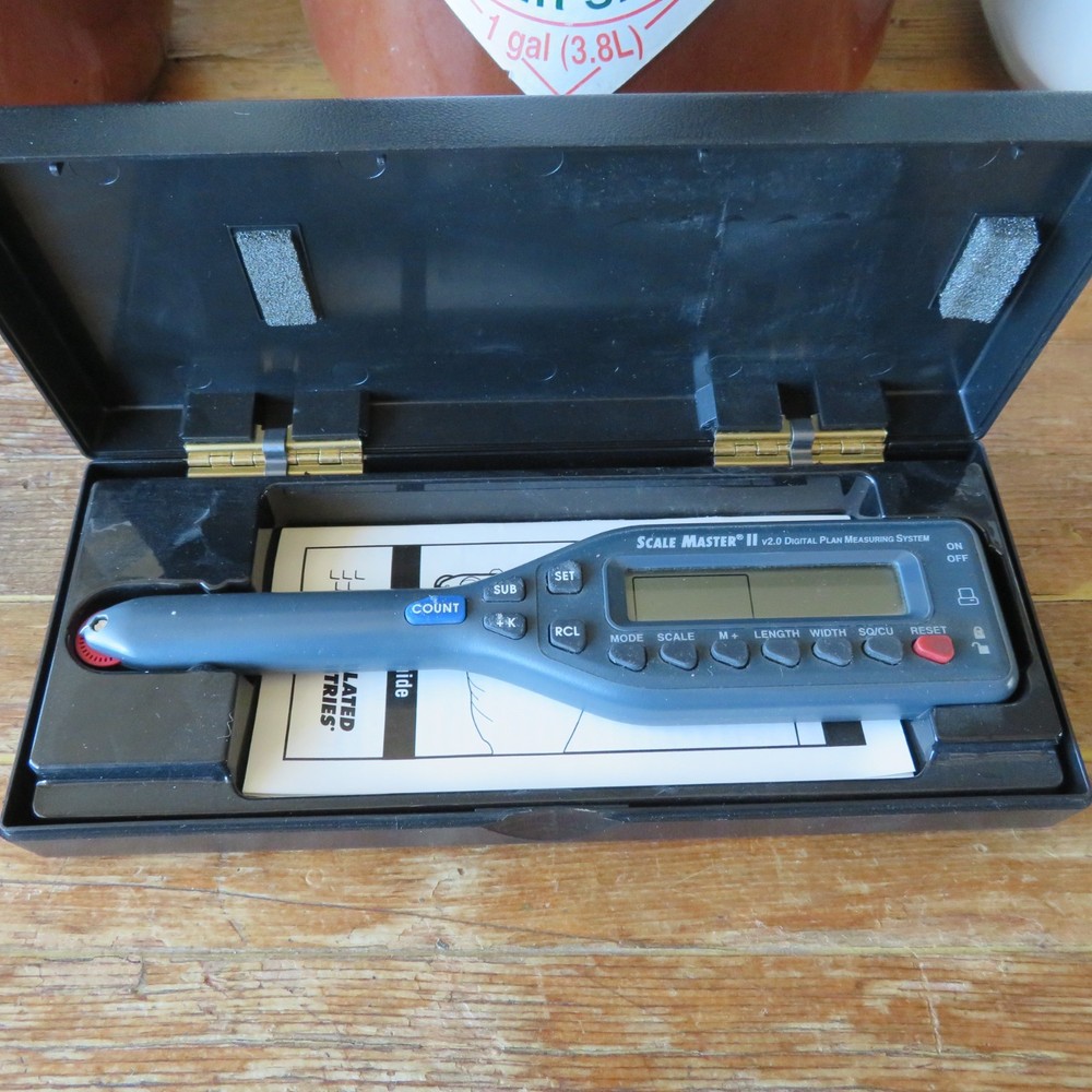 Scale Master II 6025 Digital Plan Measuring System w Case Calculated Industries
