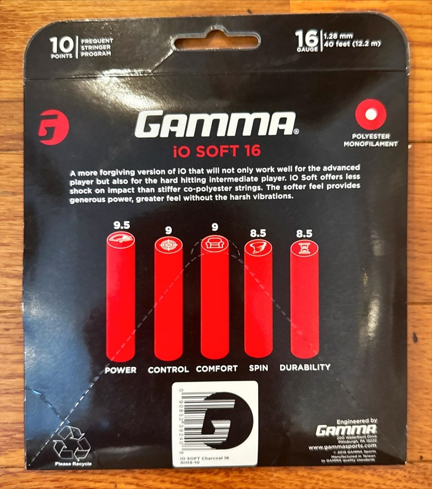 Gamma iO Soft 16 Tennis String