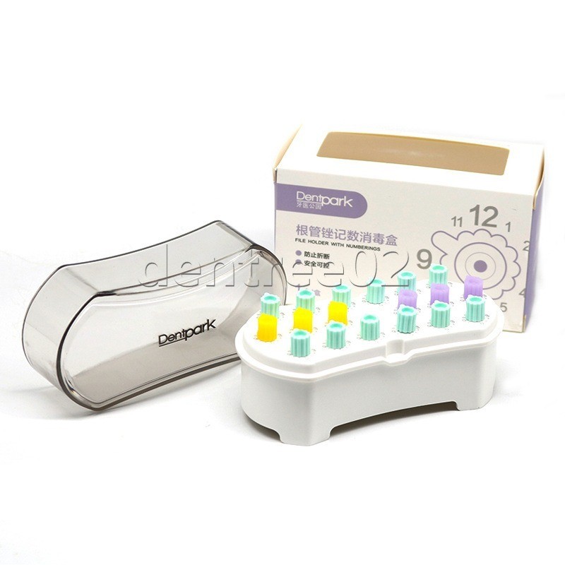 18 Hole Dental Root Canal File Counting Box Sterilizer Organizer Case