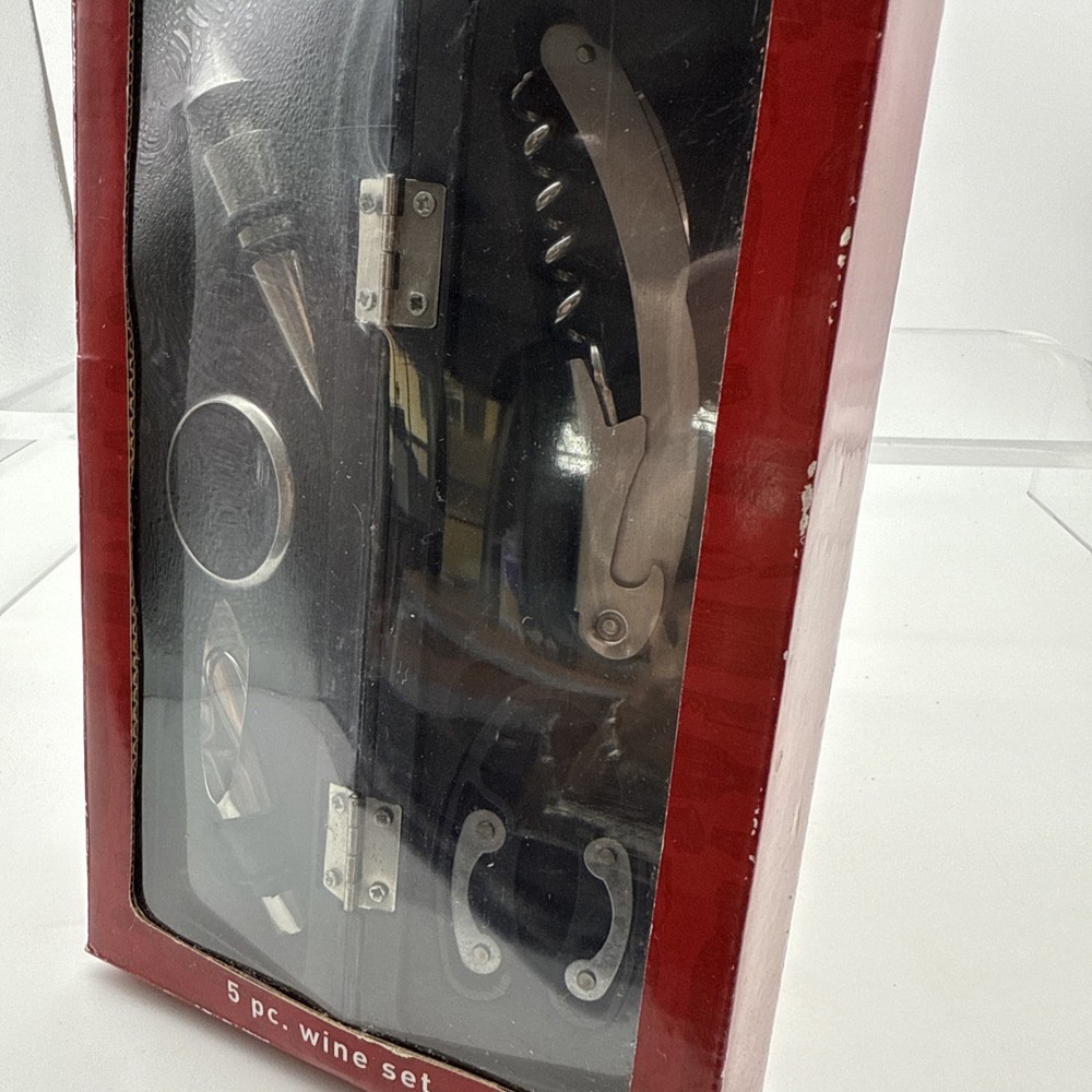 Wineables Wine Bottle Corkscrew and Accessory Set New In Box