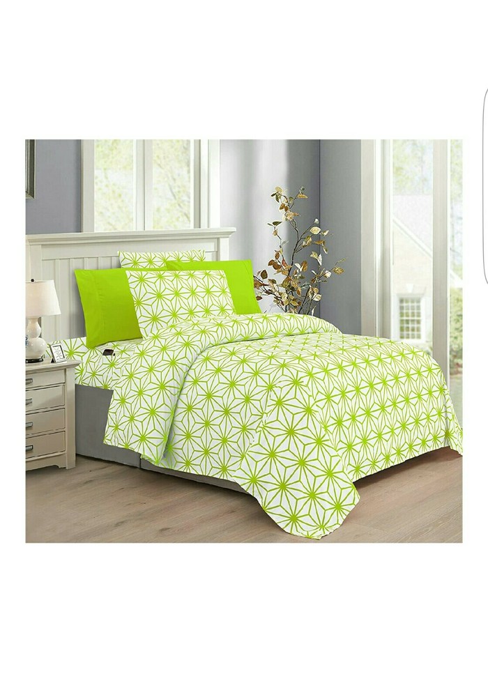 Shet Sheets Cube Pattern 1500 Thread Count (6-Piece Set) Queen Size