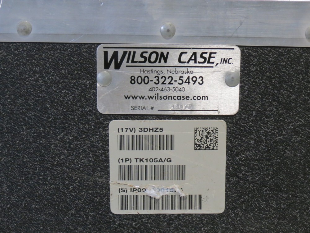 Wilson Case Electronic Tool Kit w/Foam Inserts Model TK-105A/G Used w/out Tools