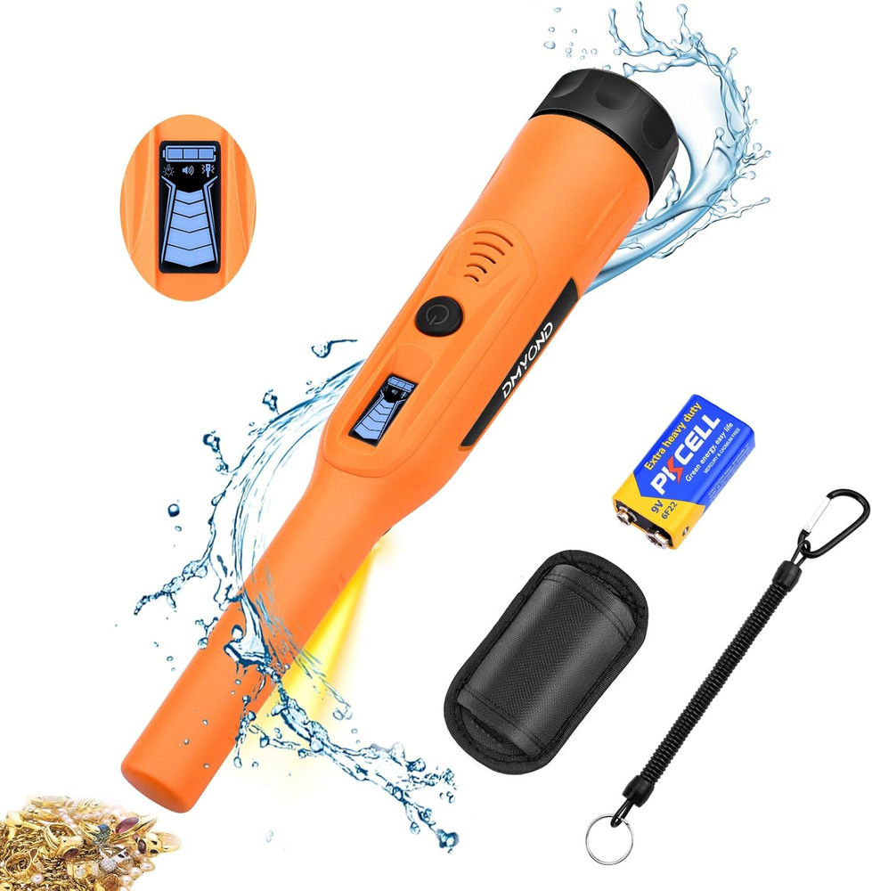 Metal Detector Pinpointer for Adults & Kids, Waterproof Handheld Pin Pointer Wan