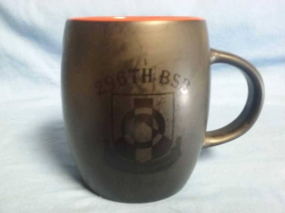 UNITED STATES ARMY 296TH BSB "FRONTLINE SUPPORT" COFFEE MUG