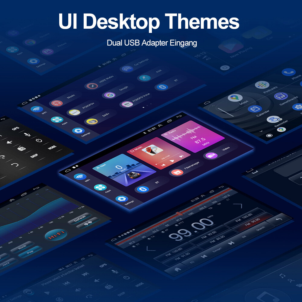 Apple Carplay For Toyota Corolla 2009-2013 Car Stereo Radio Android 15 GPS WIFI