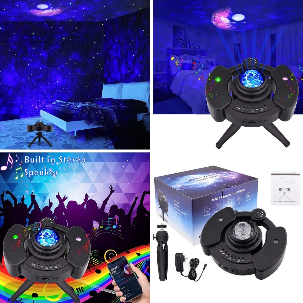 Galaxy Light Projector with Bluetooth Music Speaker
