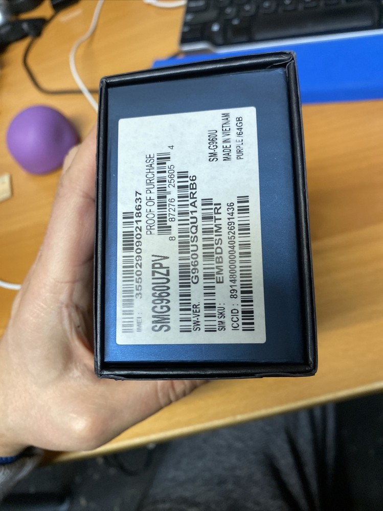 100% Auth Samsung Galaxy S964 Verizon Empty Box
