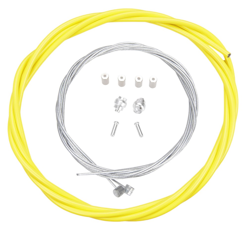 Basic Bicycle Brake Cable Kit for BMX/MTB - LEMON YELLOW
