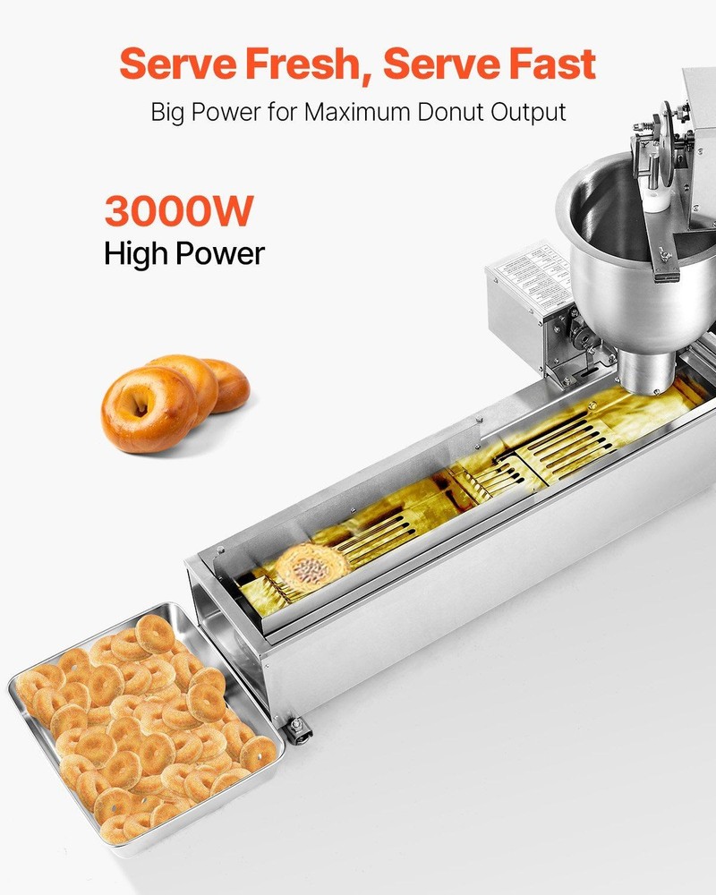 Single Row Automatic Donut Machine Commercial 90pcs/h Doughnut Maker Device