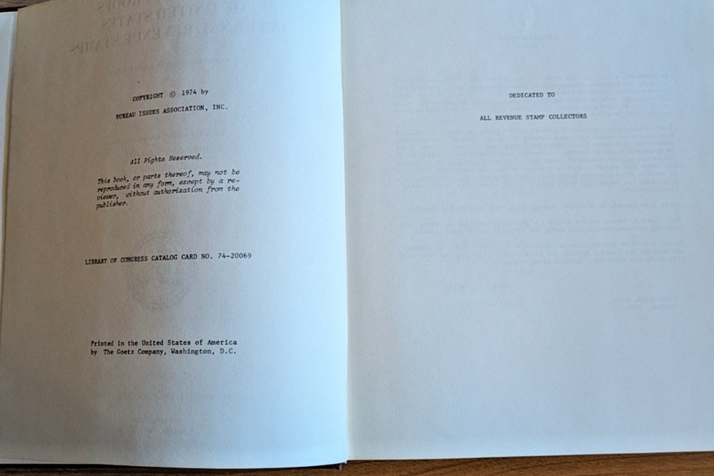 Essays & Proofs US Internal Revenue Stamps George E. Turner HC 1974