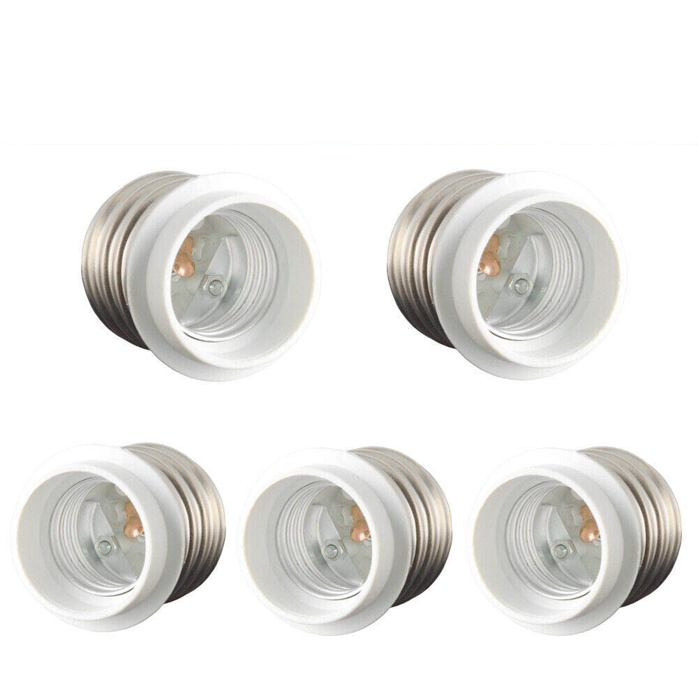 10Pcs Light Bulb Socket Adapter for Mogul Base E39 to Medium E26 Screw Reducer