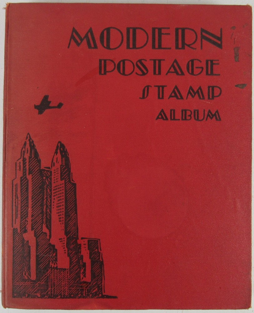 Modern Postage Stamp Album Book 1946 With Stamps
