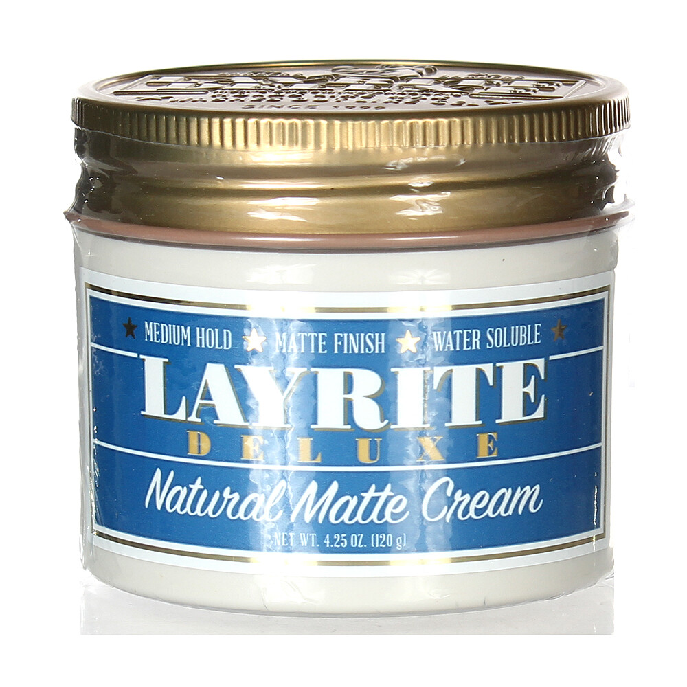 Layrite Deluxe Natural Matte Cream 4.25oz/120g NEW SEALED