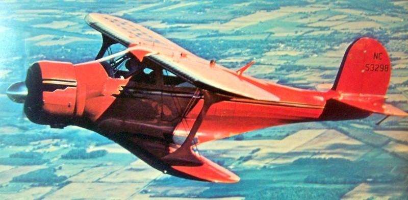 BEECH STAGGERWING G17S PLAN + CONSTRUCTION ARTICLE for 32" UC Model Airplane