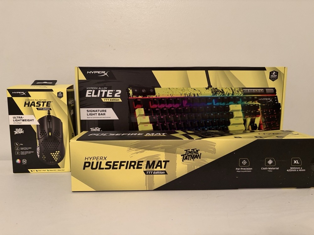 Keyboard, Mouse, & Mousepad bundle!(HyperX TimTheTatman)
