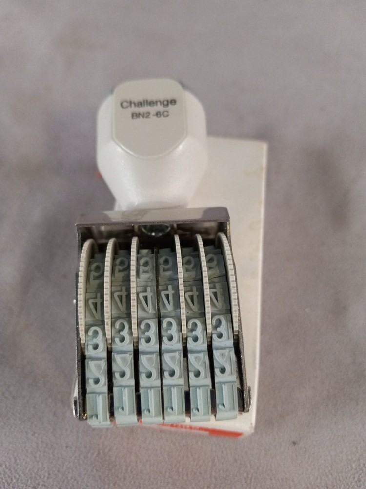 Challenge Numbering Stamp BN2-6C Six Digits