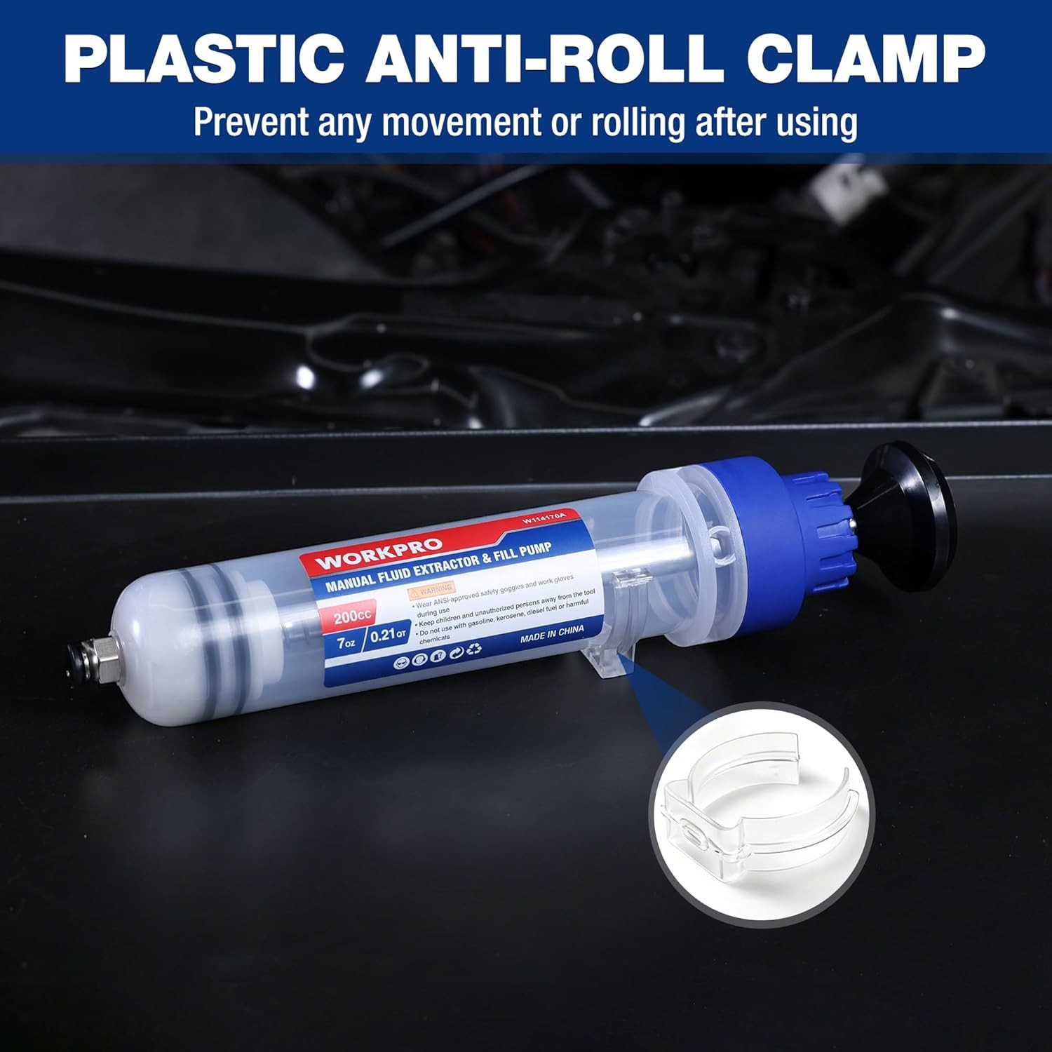 WORKPRO Fluid Extraction Filling Syringe Transfer Pumps Oil Extractor Automotive