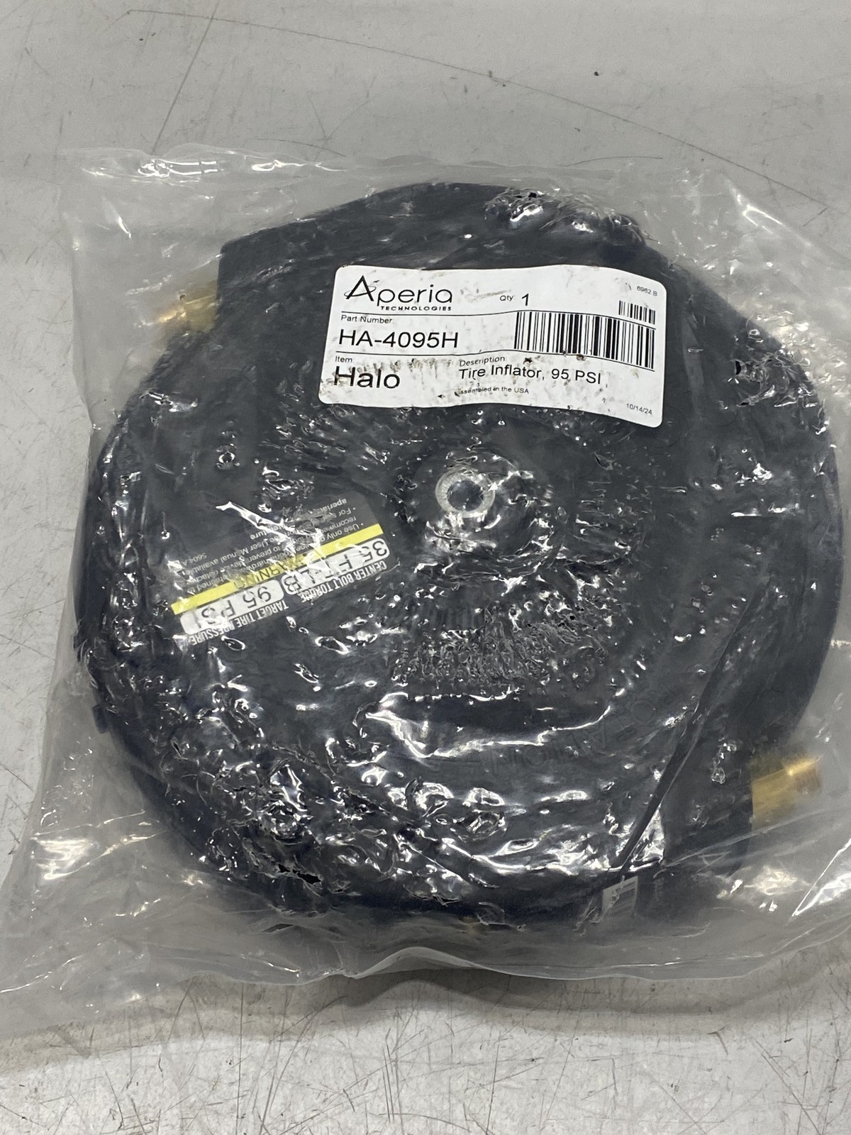 Aperia Halo 95 PSI TPMS Tire Inflator Monitoring System HA-4095H