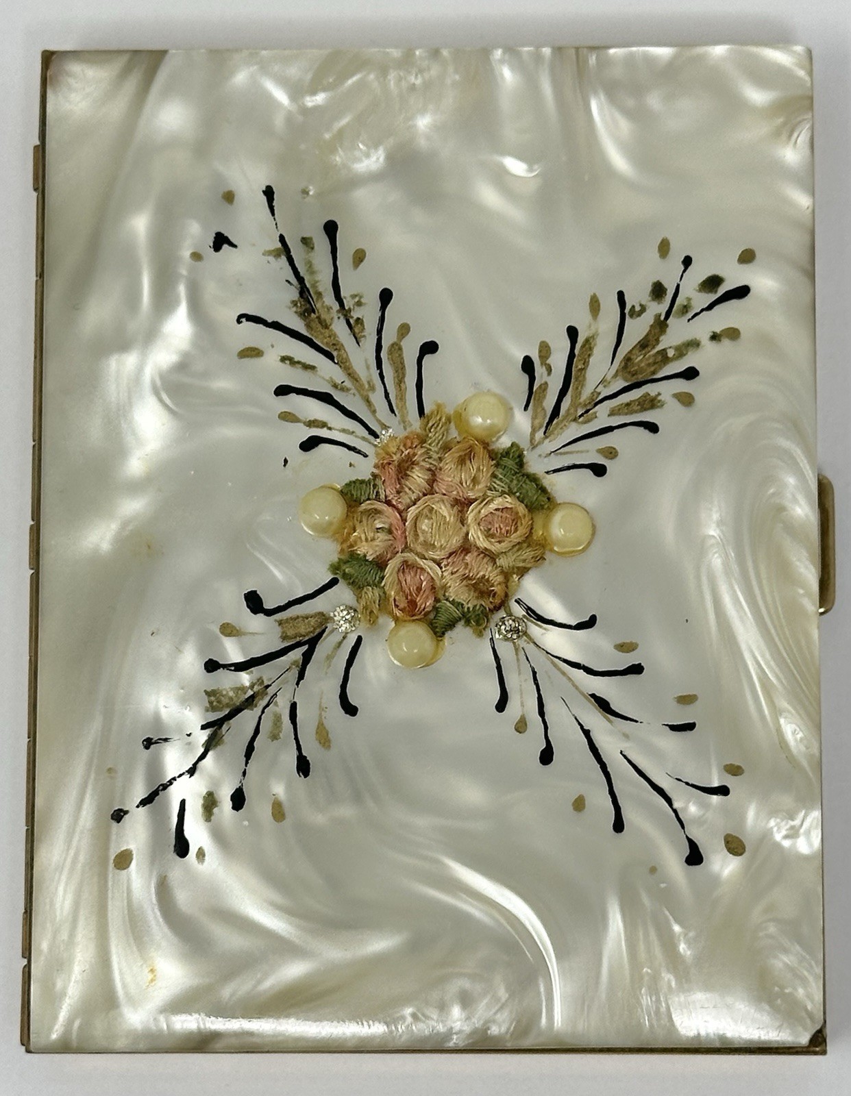 Vintage F.W Francis Webb Silver Cheroot Holder w/Mother of Pearl Cigarette Case