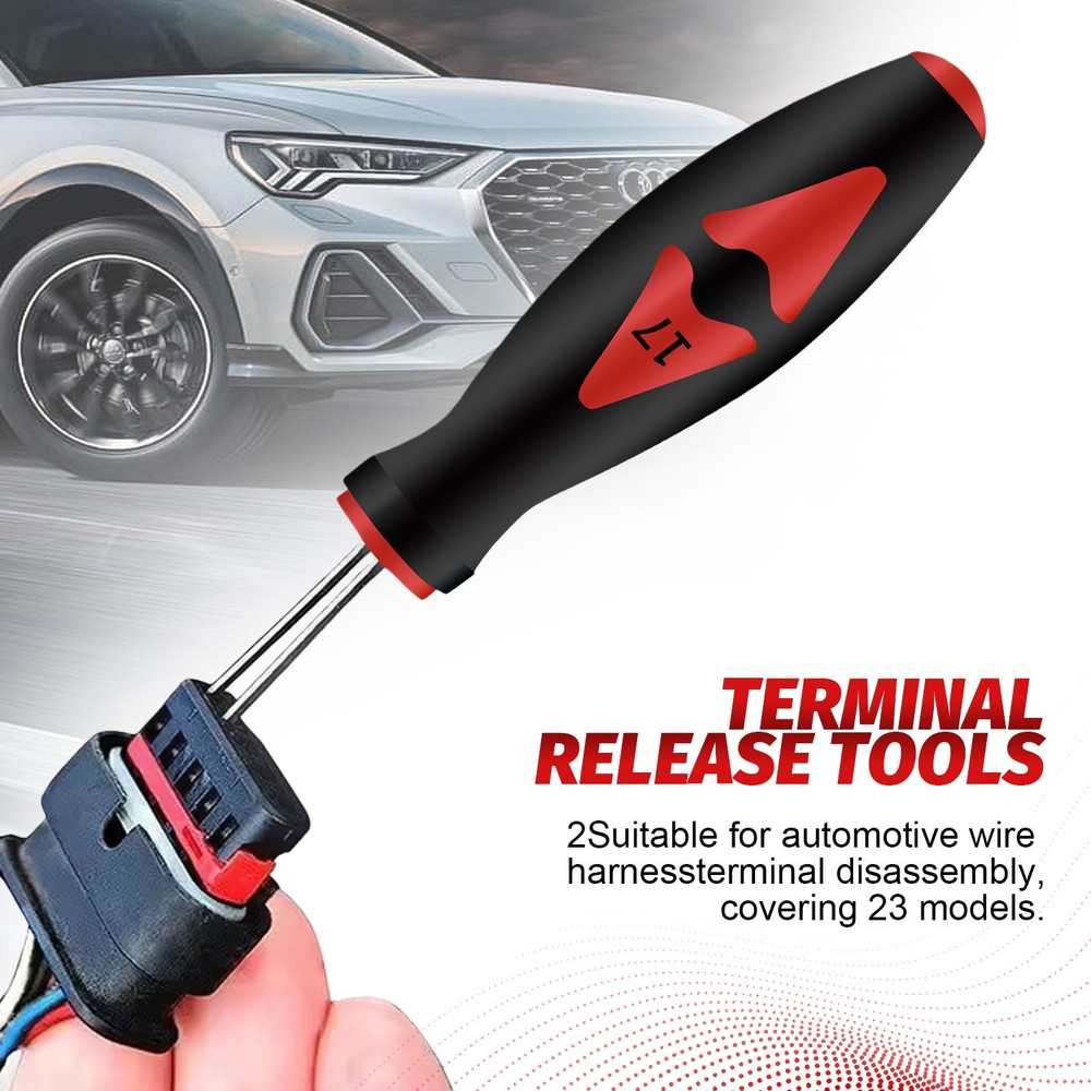 23Pc Universal Terminal Connector Release Kit Extractor Removal Pin Release Tool