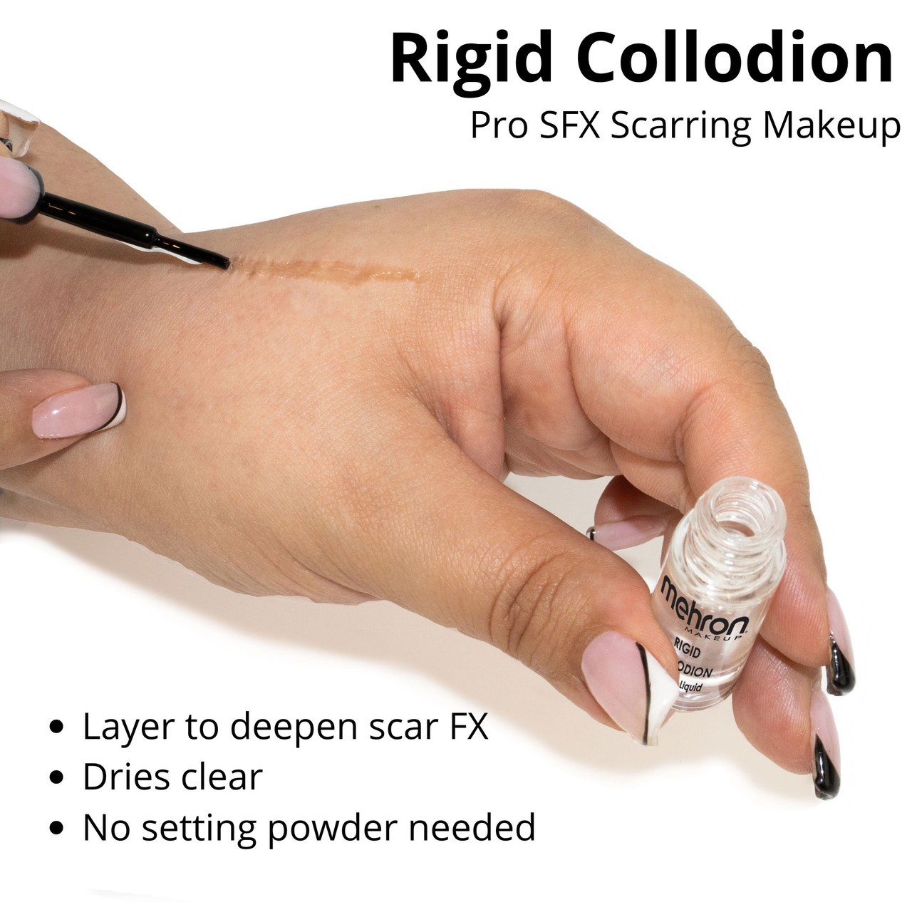 RIGID COLLODION SCAR SCARRING LIQUID STAGE TV SPECIAL EFFECT MAKEUP ~ MEHRON