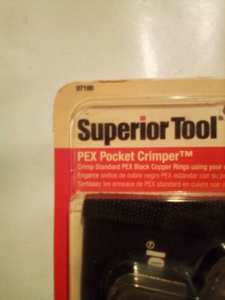 Superior Tool PEX Pocket Crimper #07100