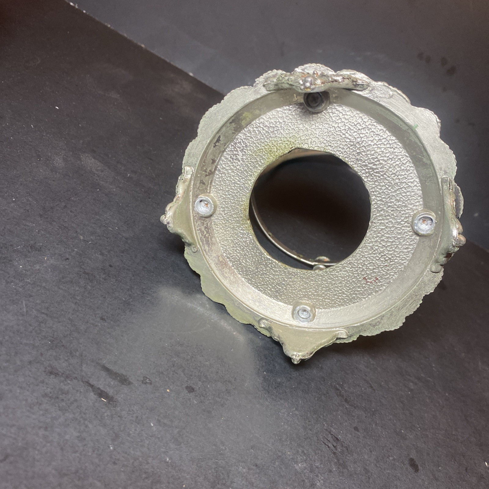 Antique Victorian Silverplated Bird & Floral Motif Frame. Taxidermy Stand Idea.