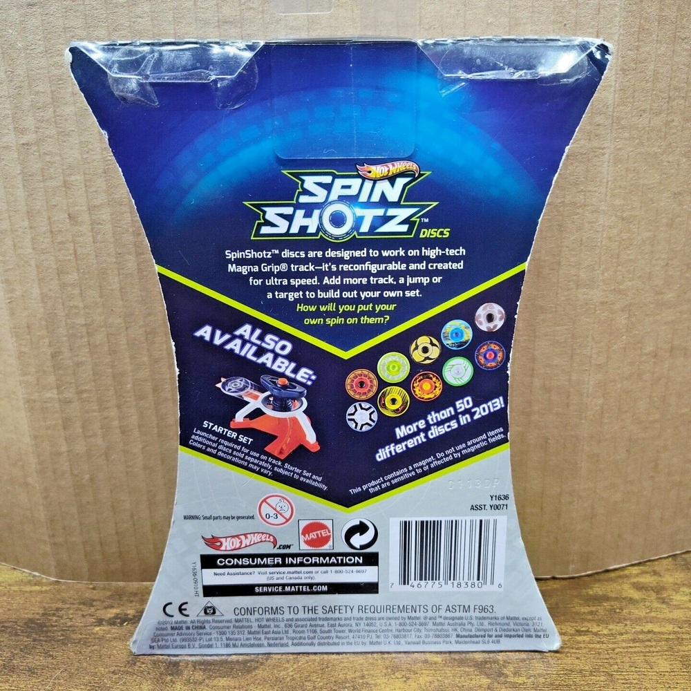 Hot Wheels Spin Shotz Stunting Pack Hyper Speed Track Discs Box