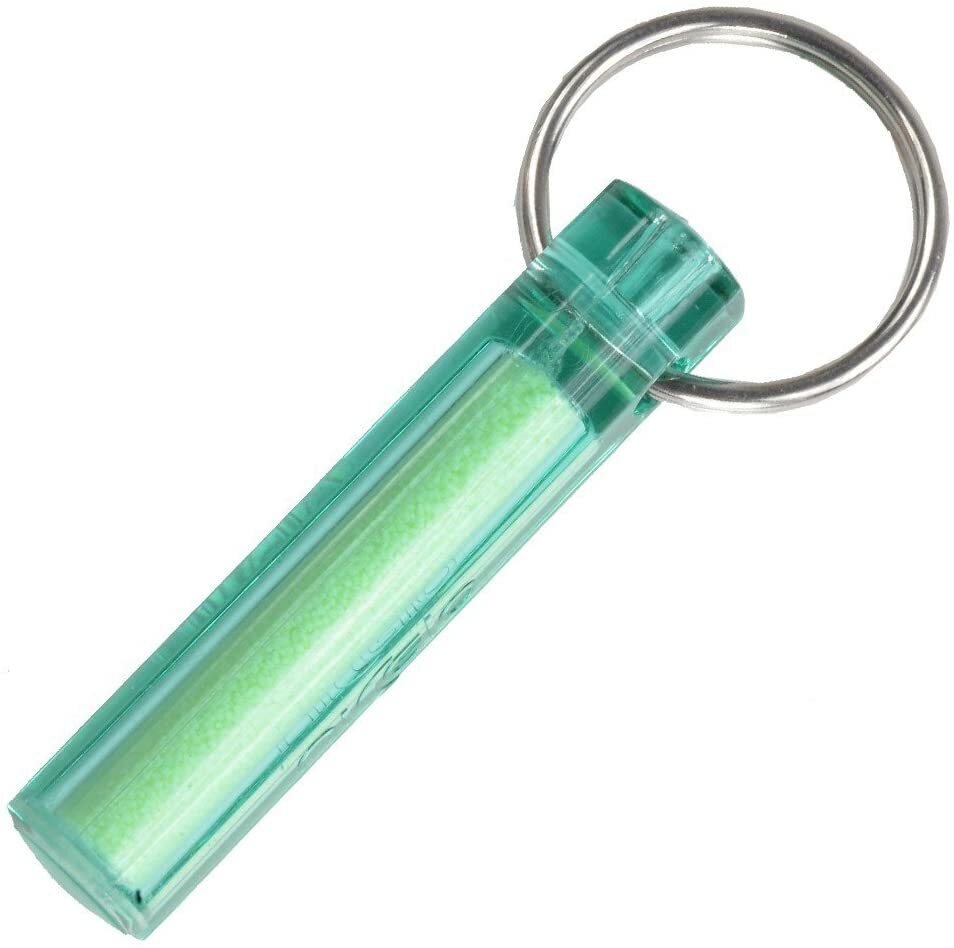 Ni-Glo Solar Gear Marker Dragon Green Recharges By Sun or Light Source Keychain