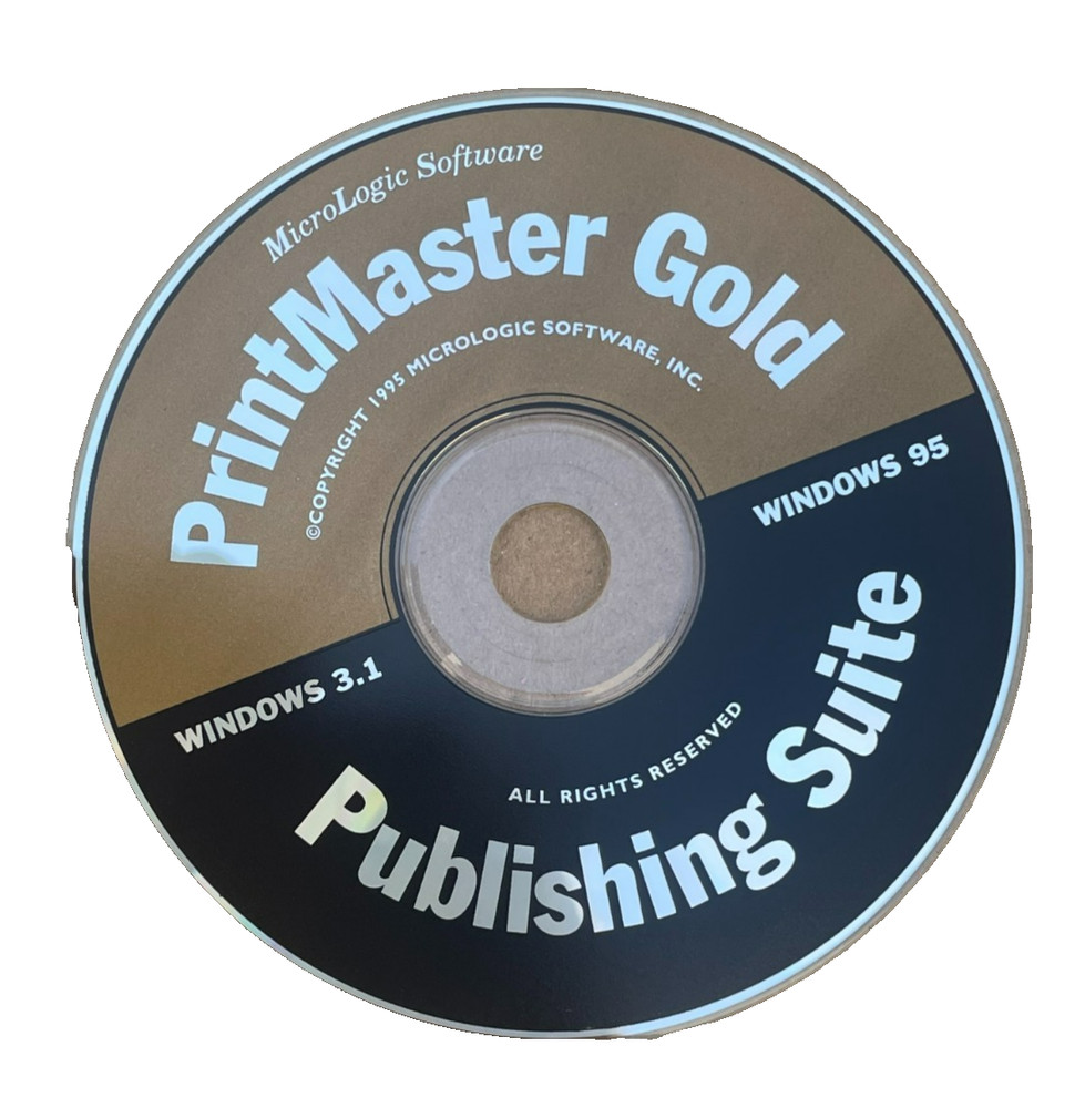 Printmaster Gold Version Windows 3.1 Windows 95 Publishing Suite