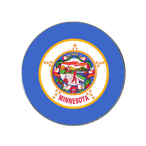 Minnesota State Flag Golf Ball Marker