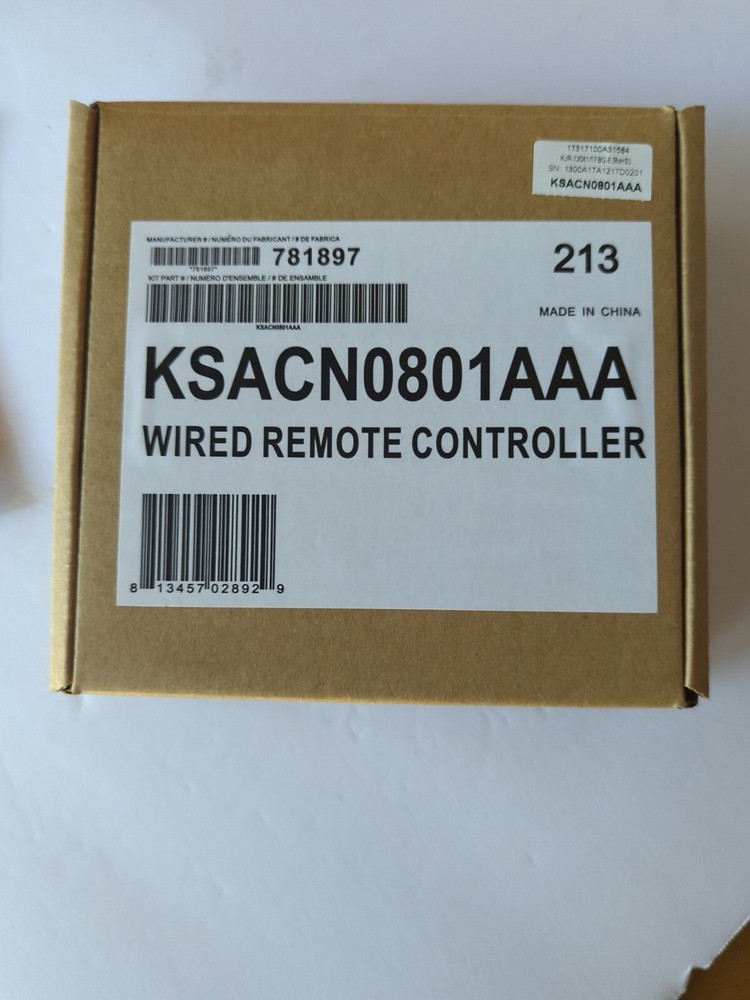 Carrier KSACN0801AAA Wired Remote Controller 7 Day Programmable Thermostat NIB