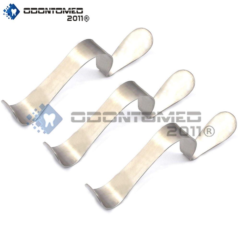 3 Bishop Cheek Retractor Surgical Dental Instruments