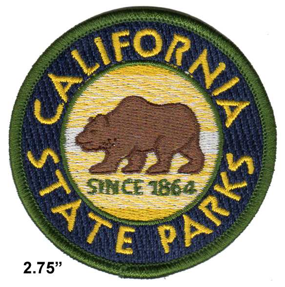 California State Parks - Hook & Loop back - 2.75" Uniform Hat Patch
