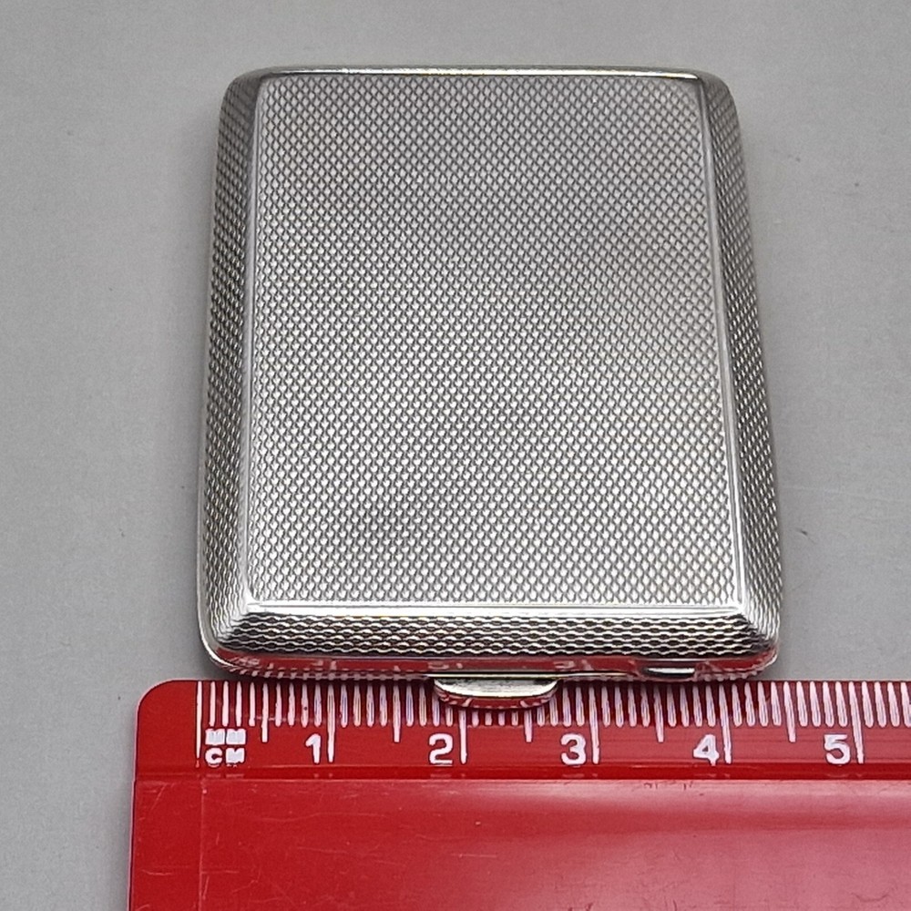 Sterling Silver Engine Turned Matchbook Case by Cohen & Charles 1936