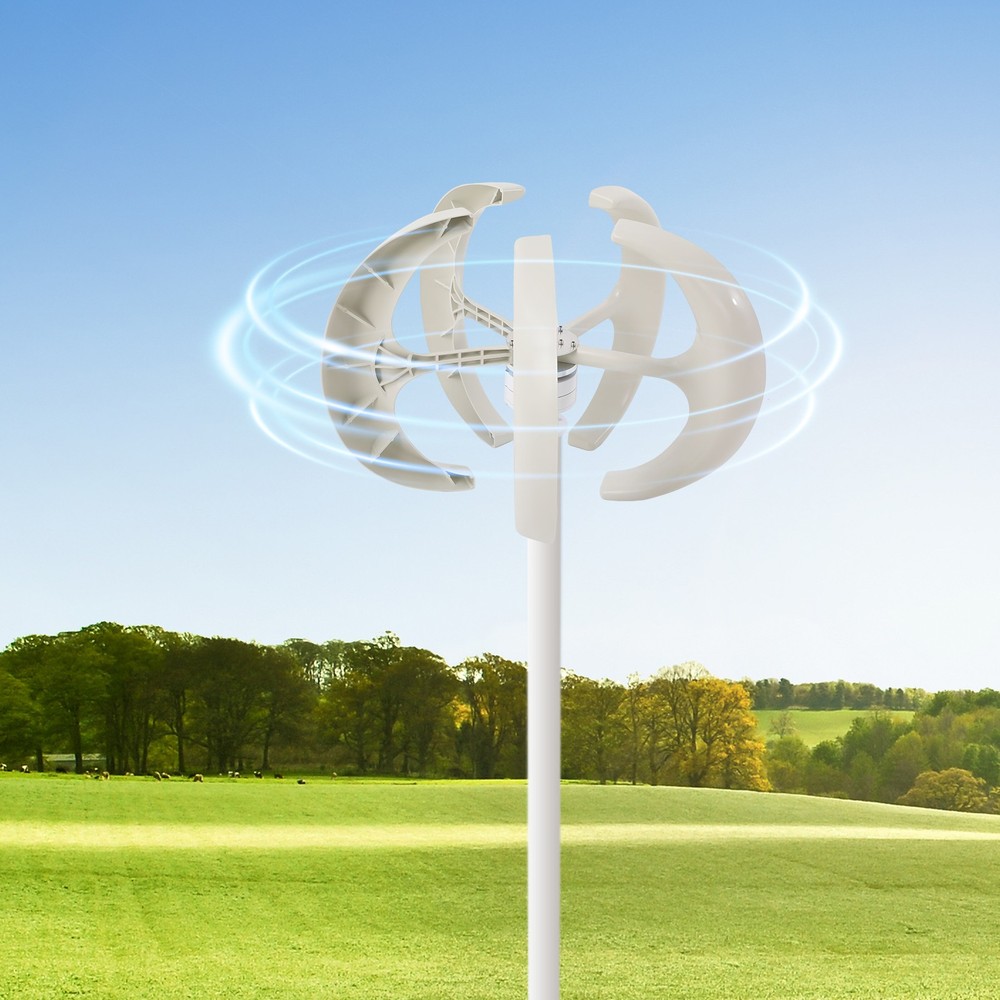 600W 24V Vertical Axis Wind Power Turbine Generator Controller Home Windmill