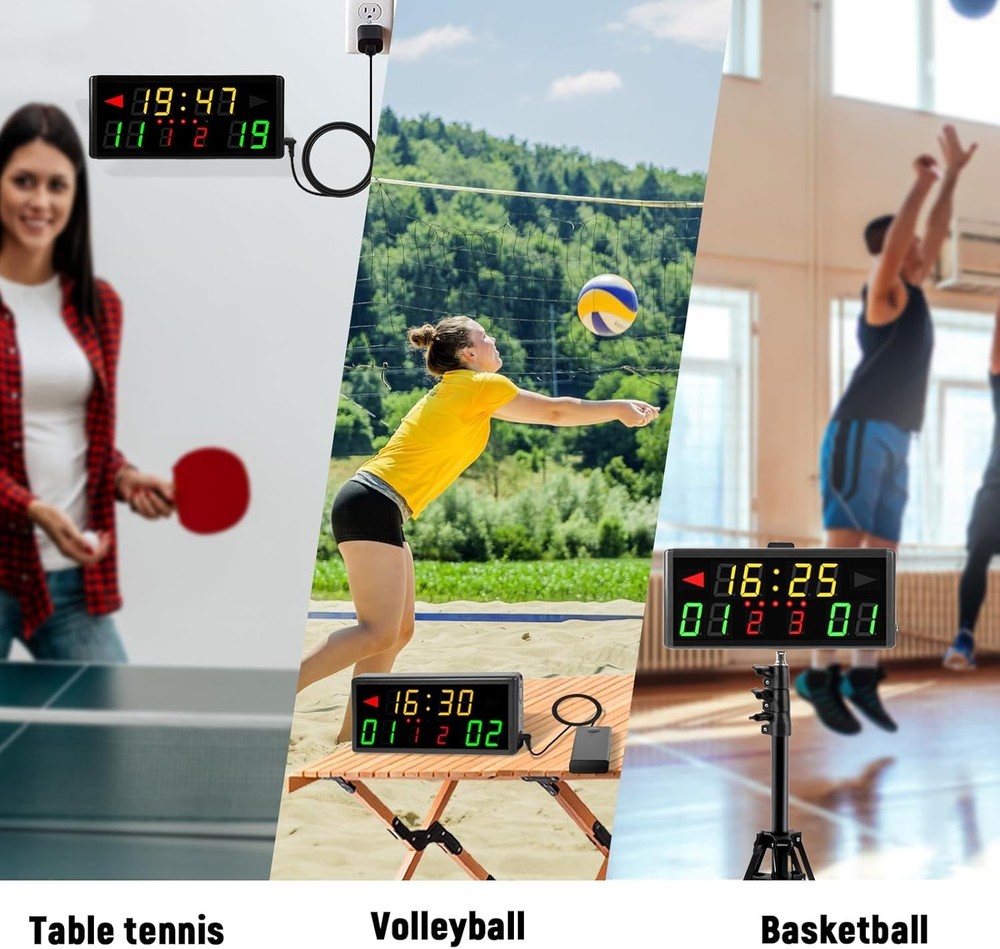 Versatile LED Scoreboard for Indoor & Outdoor Games