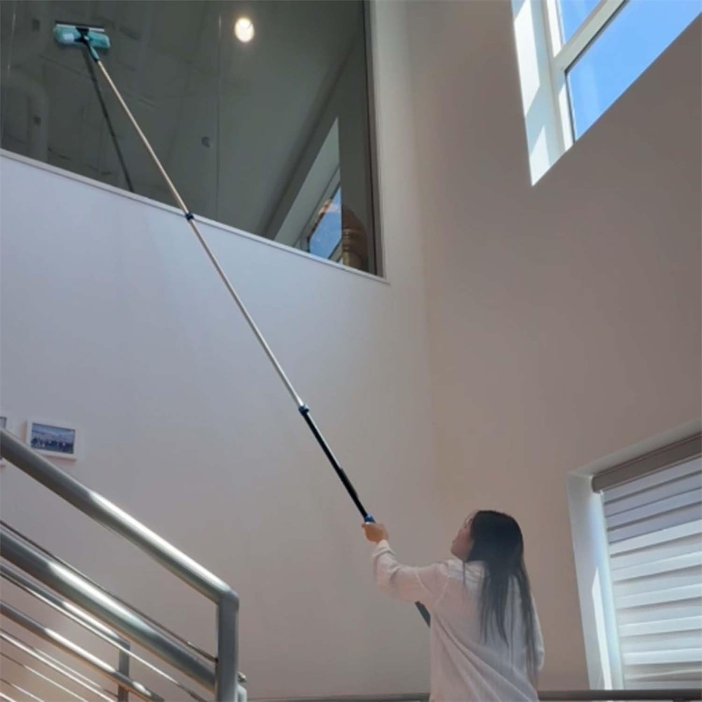 20 Ft High Ceiling Fan Cleaner Cobweb Dusters Kit with 5-12ft Extension Pole