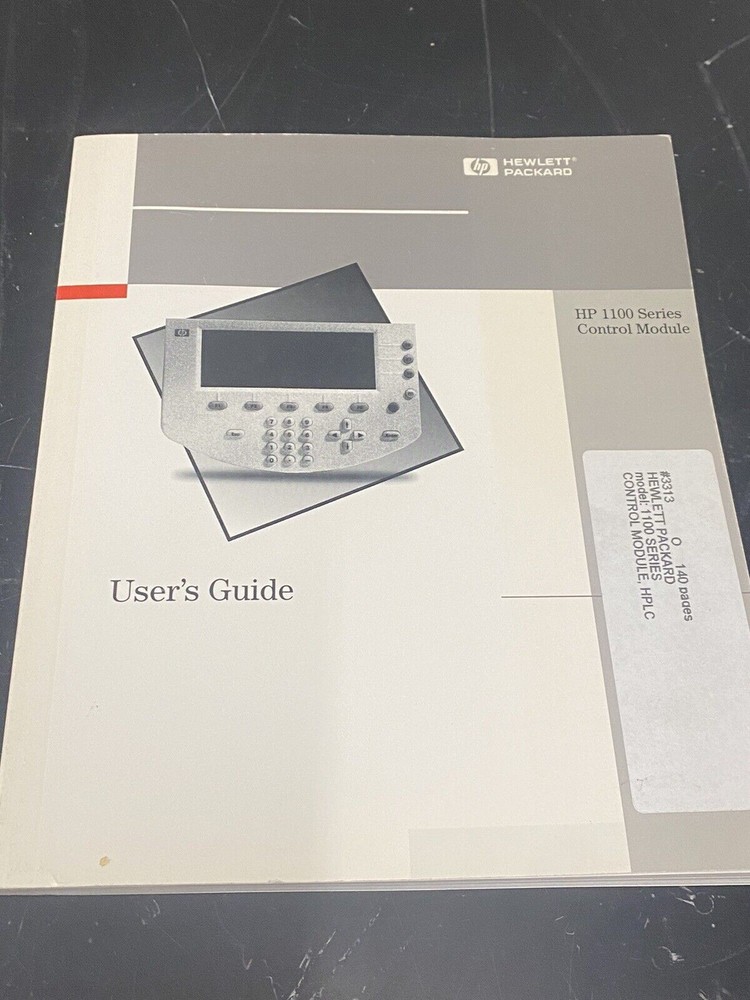 Hewlett Packard HP 1100 series Control module - User Guide / Manual