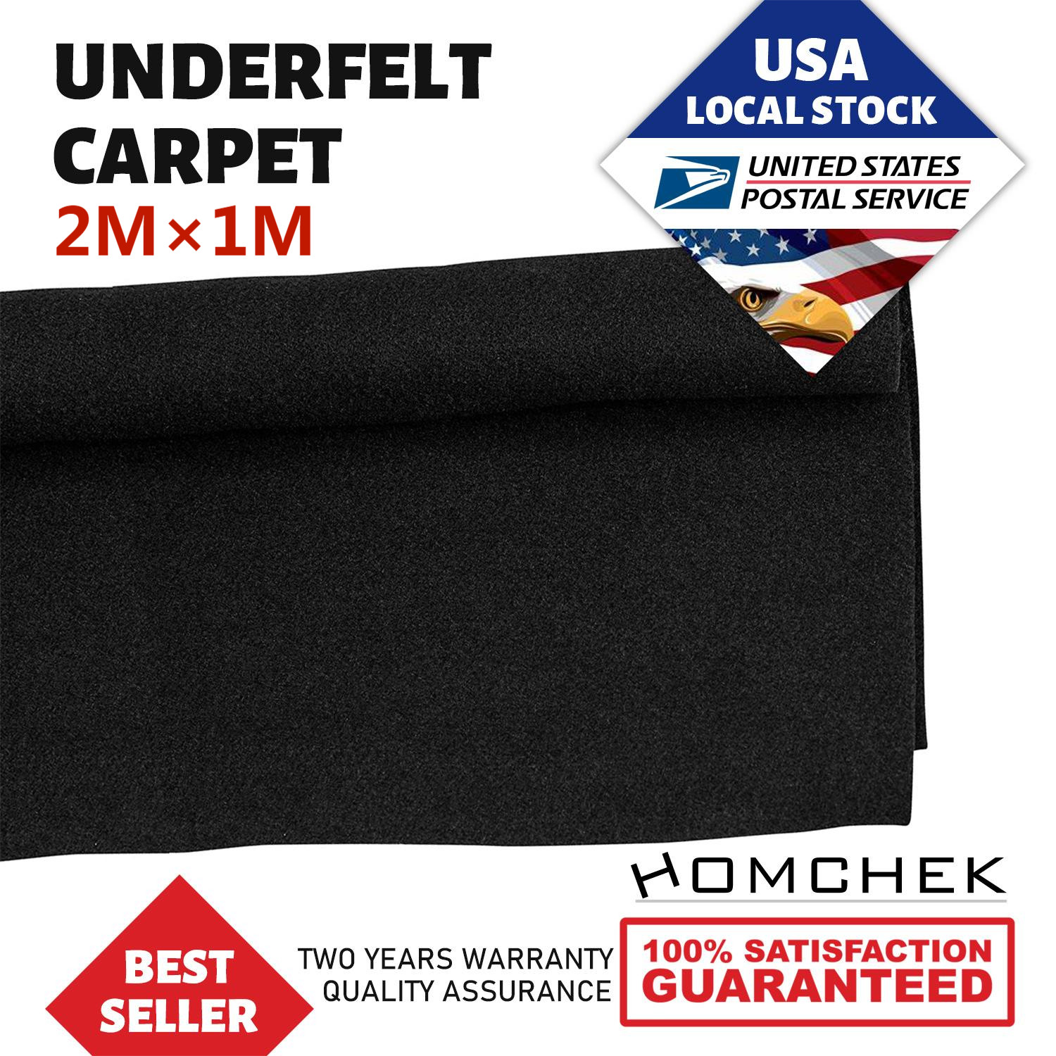 80"×40" Car Woofer Speaker Box Black Carpet Audio Wrap Trunk Liner Upholstery