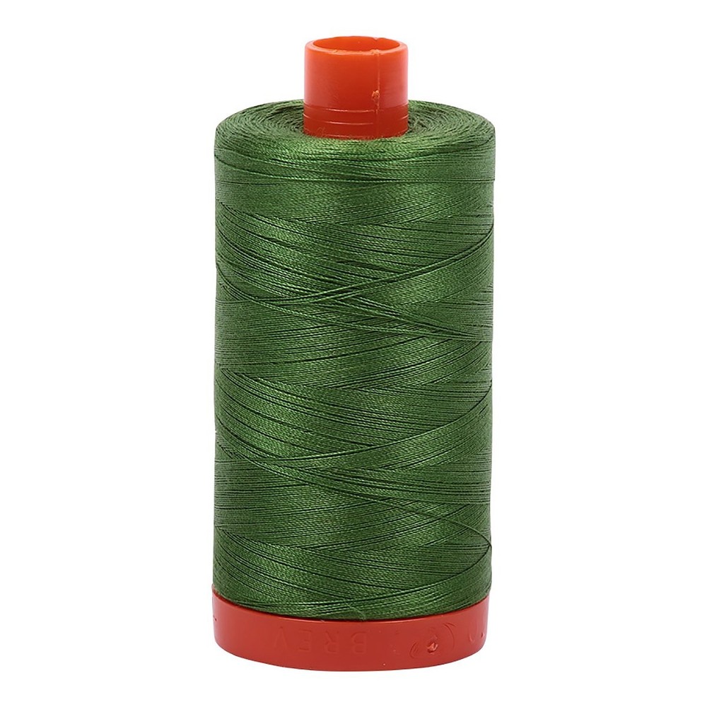 A10505018 Solid 50wt 1422yds Dark Grass Green Mako Cotton Thread Sewing Craft