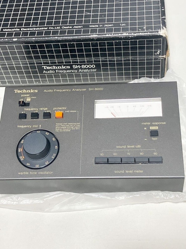 Technics SH-8000 Graphic Equalizer Checker Audio Analyzer with Microphone Tested