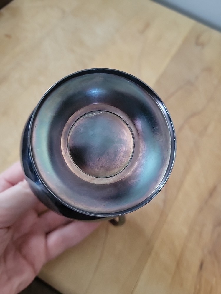 Antique Pitcher Silver Plated - 4" Tall