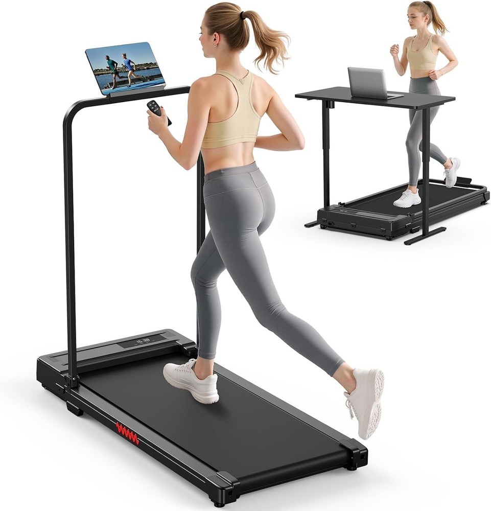 Portable Under-Desk Treadmill with Remote Control - Quiet & Space-Saving Design